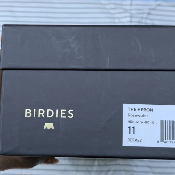 PRIVATE SALE - Birdies - The Heron - Rosewater Pink Suede - Size 11 - NIB - Picture 6 of 6